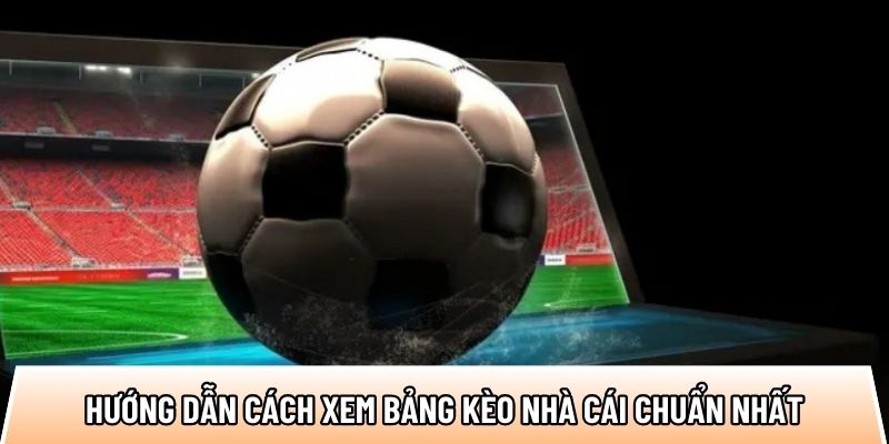 Hướng dẫn cách xem bảng kèo nhà cái chuẩn nhất